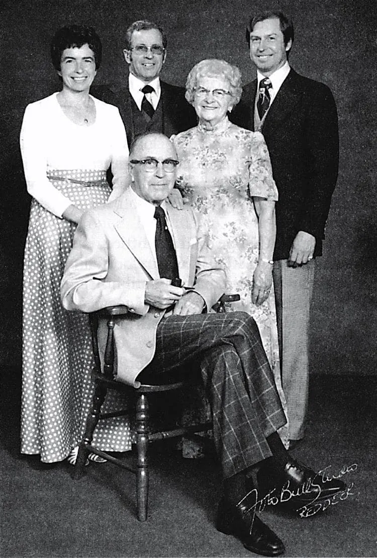 Standing: Doreen, Henry, Jean, George Jr. Sitting: George Sr.