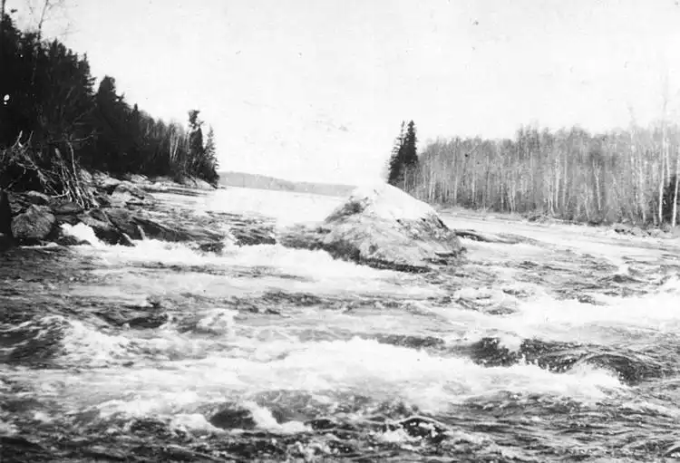 Rapids out of Crow Lake.
