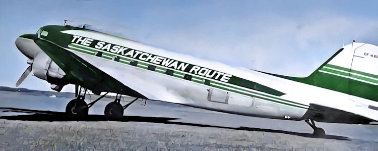 Saskatchewan Government DC-3 Aircraft.