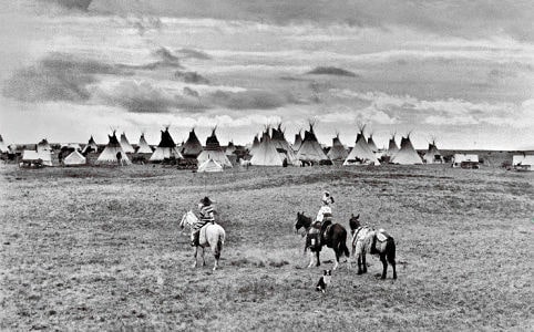 Blackfoot Indian encampment Calgary.