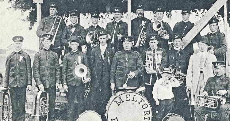 Melfort Band at the Tisdale sports day, 1910.