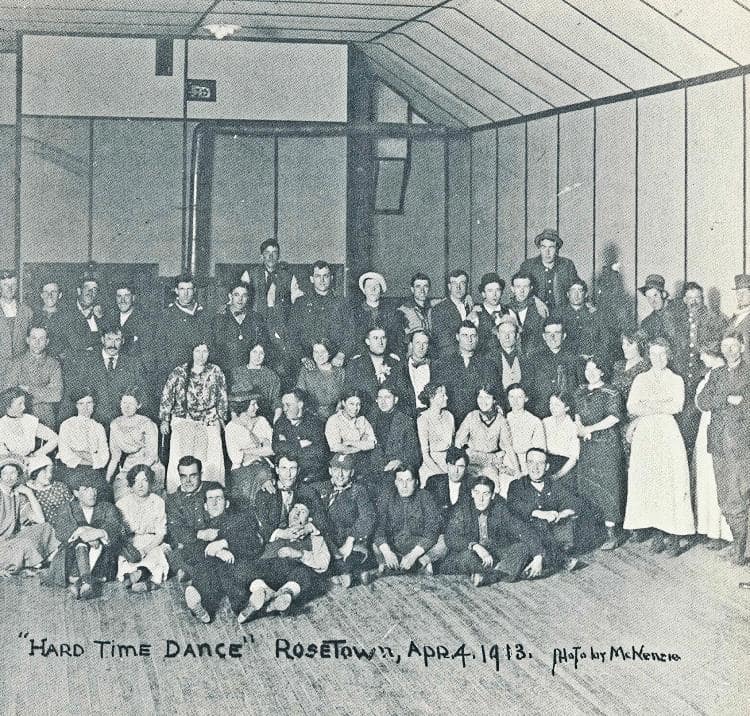 Hard Time Dance,<br> Rosetown, 4 April 1913.