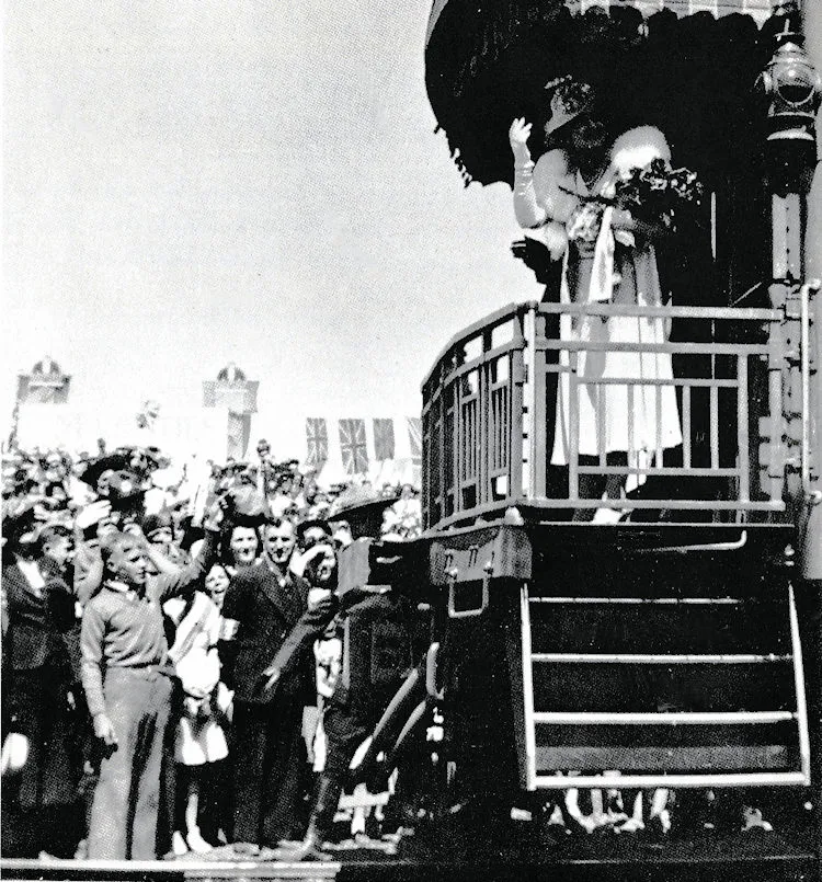 The Royal train at Biggar, 3 June, 1939.