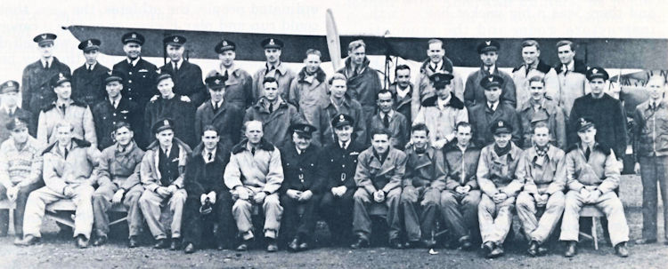 The staff of #6 Elementary Flying Training School in Prince Albert.