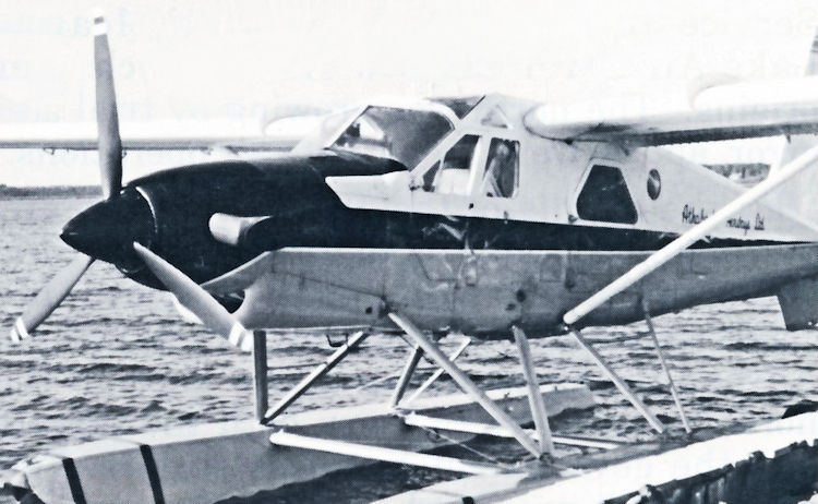 Athabaska Airways' Turbo Beaver at the company's base in La Ronge.
